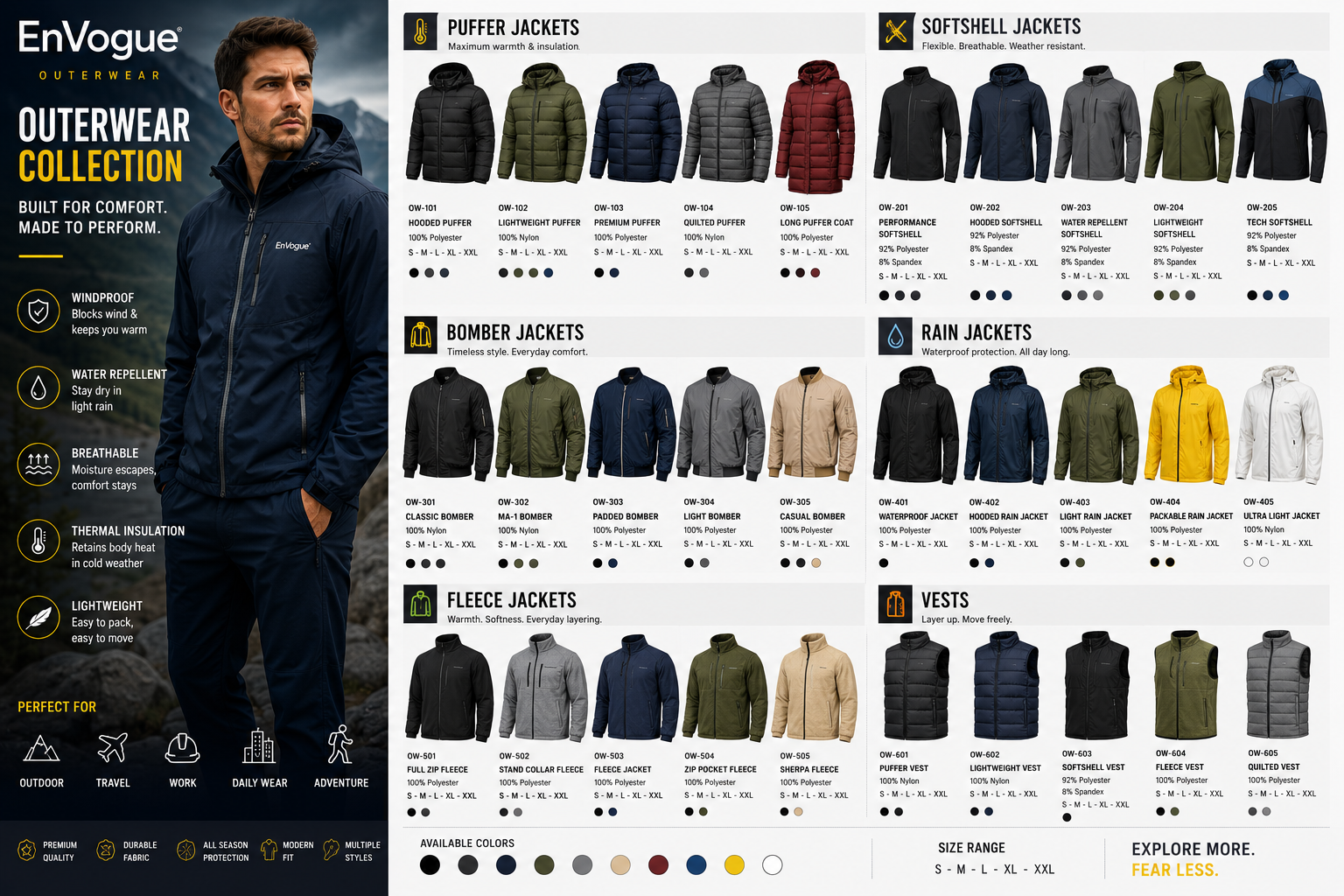 Bomber Jacket wholesale Outerwear product by EnVogue Clothing