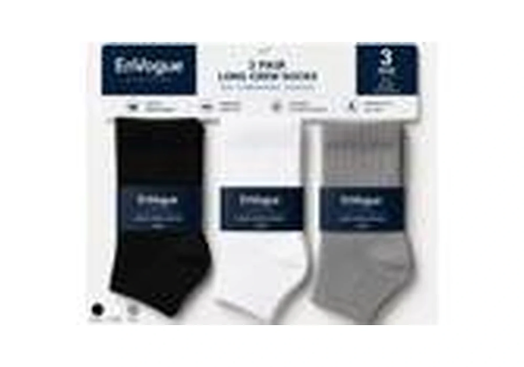 Long Crew Socks – 3 Pair wholesale - EnVogue Clothing Long Crew Socks – 3 Pair wholesale product image by EnVogue Clothing