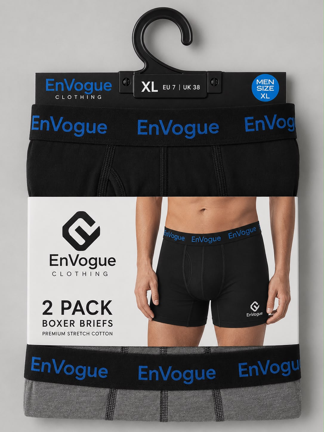 Men's Boxer Brief – 2 Pack wholesale Men product by EnVogue Clothing